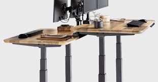 Wood Top Adjustable Height Workstation