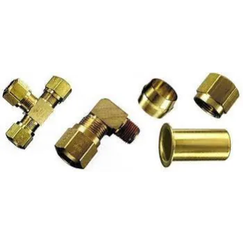 Air Compression Fittings Golden Color 
