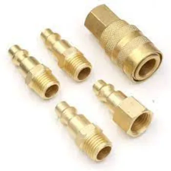 Air Compression Fittings Golden Color 