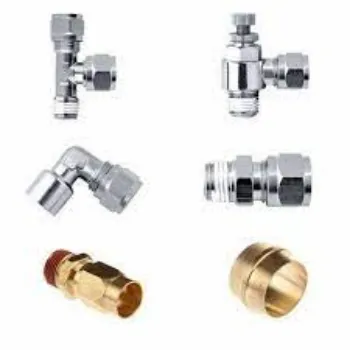 Air Compression Fittings Silver Color 