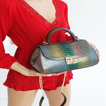 MultiColor Print Shiny Party Wear Bag For Ladies