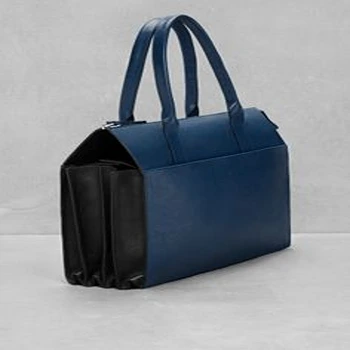 Plain Black Unique Pentagon Handy Bag For Girls