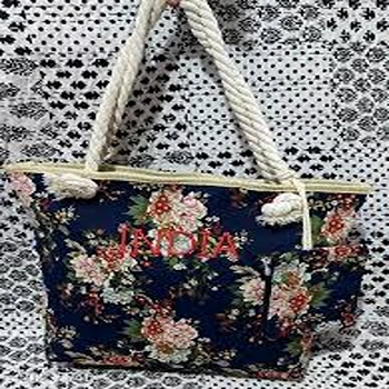 Flower Print India Embroidery Ladies Bag