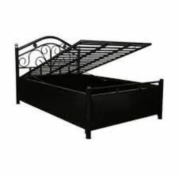 Black Aluminium Bed