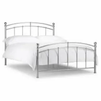 Polished Aluminium Bed