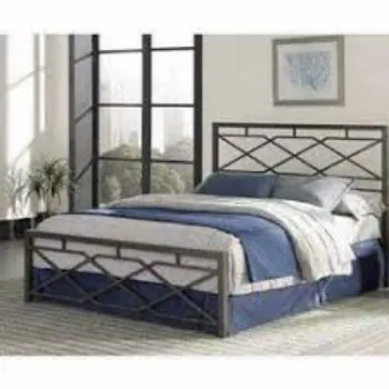 Polished Aluminium Bed