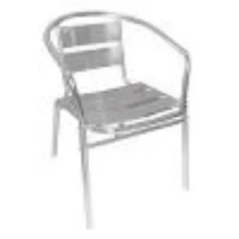 Polished Aluminium Chair