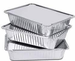  Non Polished Aluminium Foil Containers