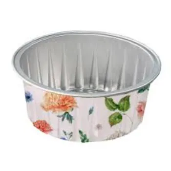 Printed Round Aluminium Foil Containers