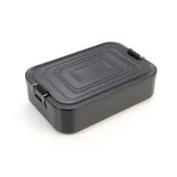 Aluminum Lunch Boxes Black Color 