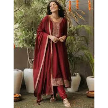 Designer Anti Shrink Anarkali Suit