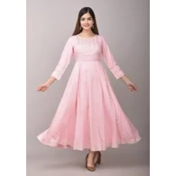 Unique Style Pink Anarkali Suit