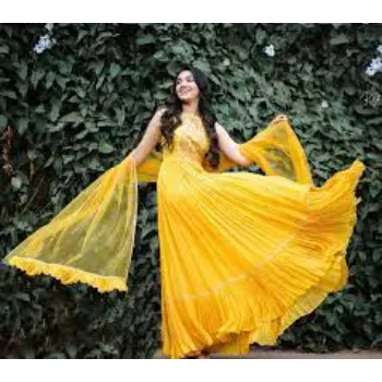 Various Styles Yellow Anarkali Suit