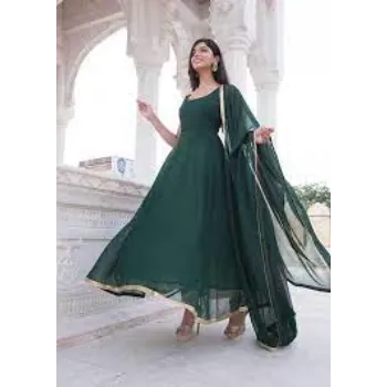 Different Style Green Anarkali Suit