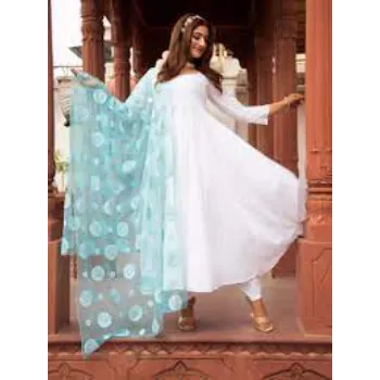 White Anarkali Suits