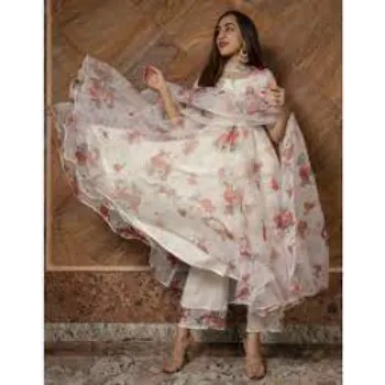 Anarkali Printed Organza Suits