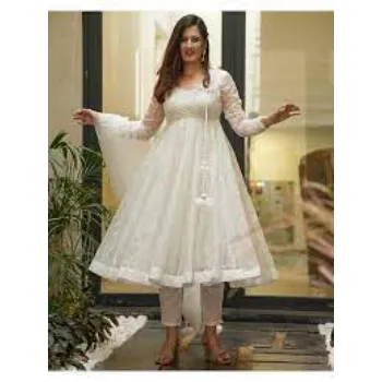 White Anarkali Suits