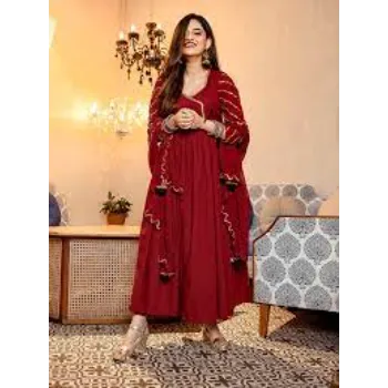 Anarkali Maroon Suits