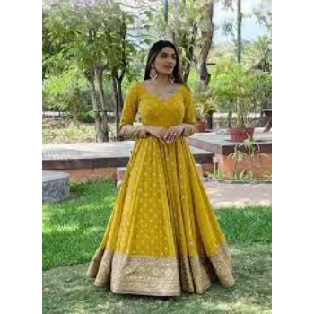 Chanderi Anarkali Suit