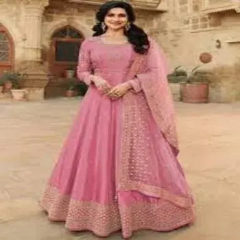 Designer Pink Anarkali Suit