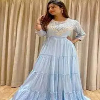 Fancy Work Anarkali Suits