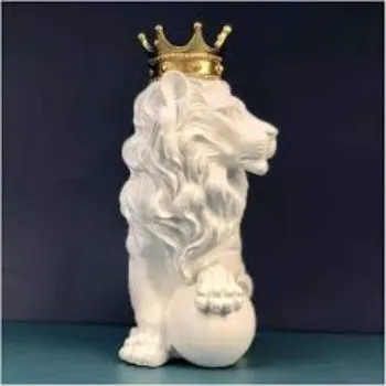  Stunning Lion Crown King Sculpture 