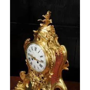  Ormolu Rococo Clock
