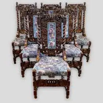 Square Antique Dining Chair