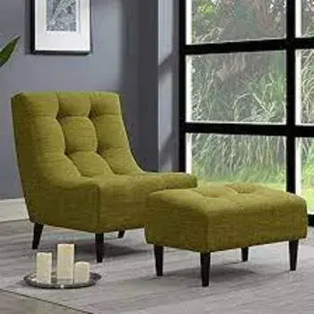 Olive Green Armless Chair