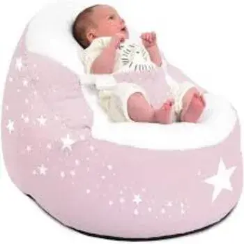 Pink Shiny Star Baby Bean Bag