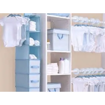 Furnished baby storage racks 