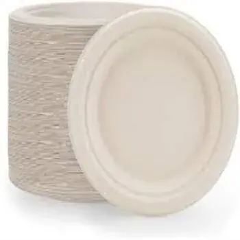 Multicolor Bagasse Disposable Plate