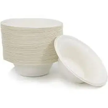 Polished Bagasse Disposable Plate