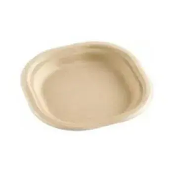 Round Corner Bagasse Disposable Plate