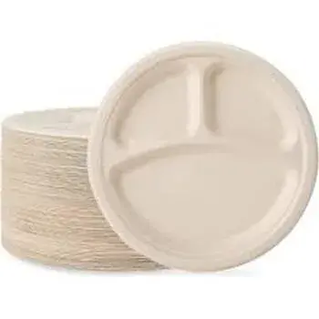 Quality Fine Finish Bagasse Disposable Plate