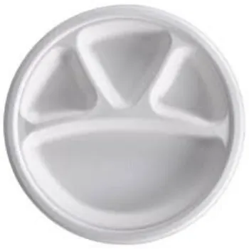 Solid Bagasse Disposable Plate