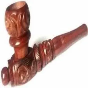 Polished Bamboo Smoking Pipe