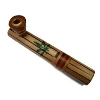 Solid Bamboo Smoking Pipe