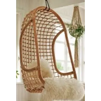 Regimented Structure Bamboo Swing Chair