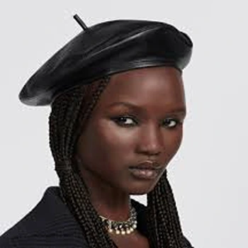 Lavish Black Beret Cap