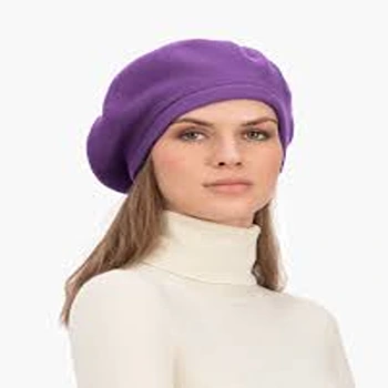 Entrancing Purple Beret Unisex Cap
