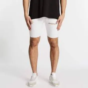Men White Bermuda Shorts