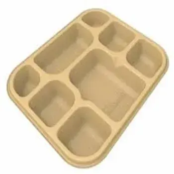 Brown Biodegradable Tray