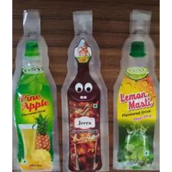 Printed Bottle Shape Pouch