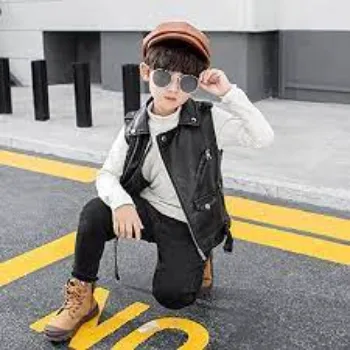 Boys Black Casual Jacket