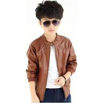 Brown Leather Jacket For Boys