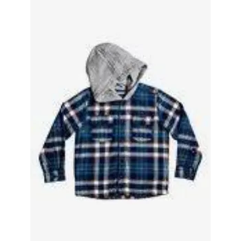 Boys Hooded Check Shirts