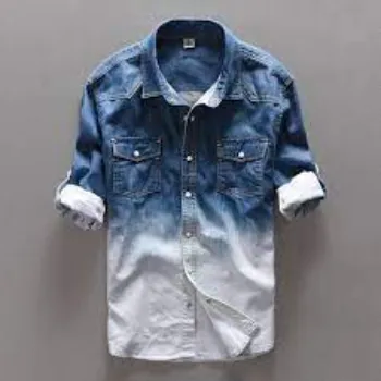Boys Shaded Denim Shirts