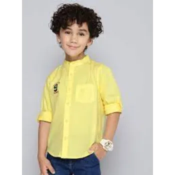 Boys Lemon Color Shirts