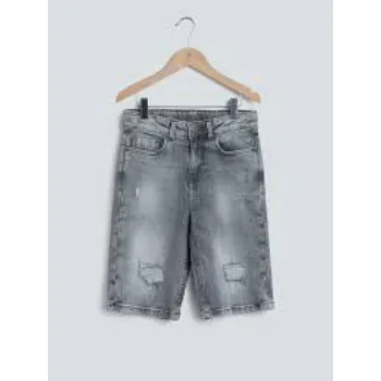 Boys Denim Grey Shorts